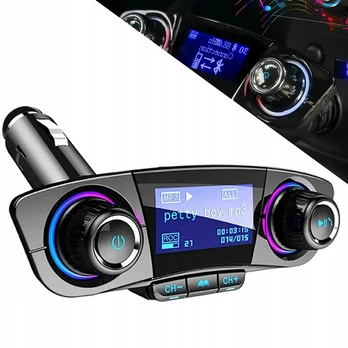 Automobilinis FM siųstuvas „Bluetooth“ su USB