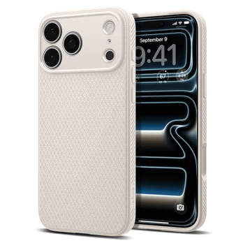 Dėklas SPIGEN case LIQUID AIR for IPHONE 17 Pro/ 18 Pro natural titanium