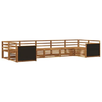 Lauko sofos komplektas 7 pcs Natūrali