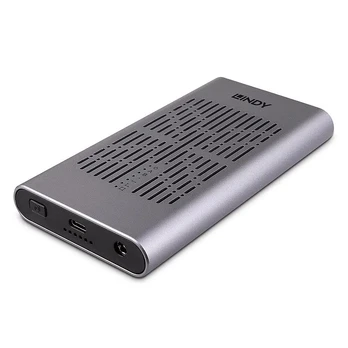 LINDY USB 3.2 Dual M.2 NVMe SSD Gehäuse mit Clone-Funktion