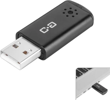 Nešiojamas Usb mikrofonas kompiuteriui, didelis jautrumas, "plug and Play"