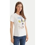 DKNY Marškinėliai Central Park Conversational P61M0WNA Balta Regular Fit