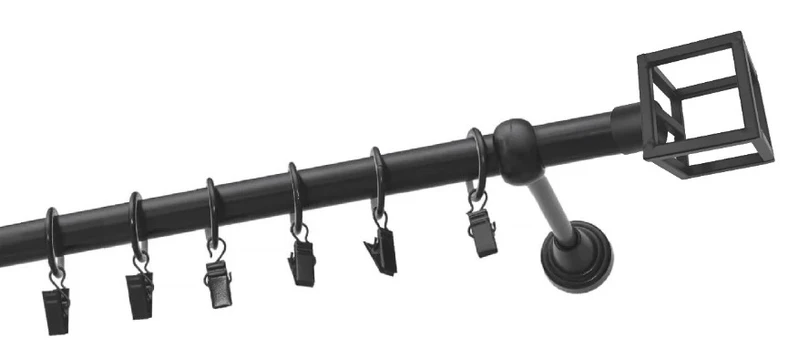 Karnizas Olimp Forma, 150 cm, Ø 19 mm, juoda