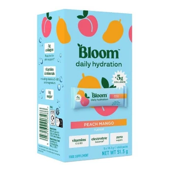 BLOOM Daily Hydration Stick Packs - 5x10,3g Persikai-mangai