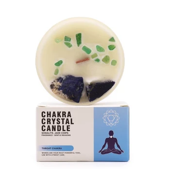 - Throat Chakra - krištolinė žvakė