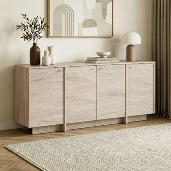 Konsolė, „Hanah Home“, travertinas, 180 x 82 x 45
