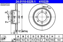 ATE 24.0110-0229.1 Brake Disc kaina