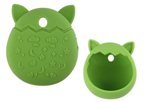 Silikoninis dėklas Tamagotchi žaidimui, žalias