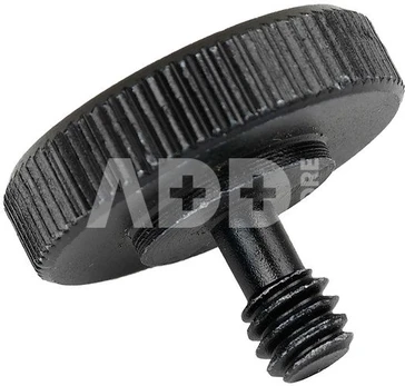 Caruba adapter screw 1/4"M 1/4"F with metal grip black