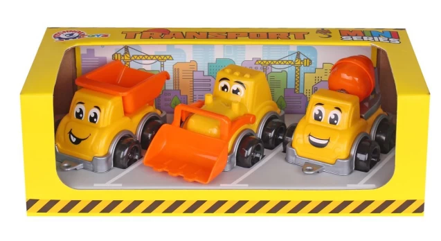 Plastikinių mini mašinėlių rinkinys 6160 - 3 vnt