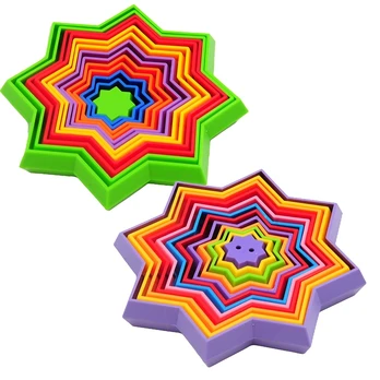 3D magiška žvaigždė fidget antistresinis žaislas : Spalva - Violetinė