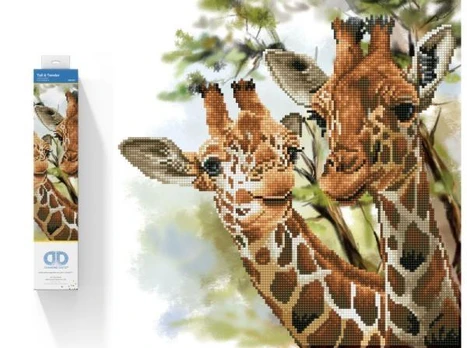 Diamond Embroidery Diamond Dotz Giraffes 48x48cm DD8017