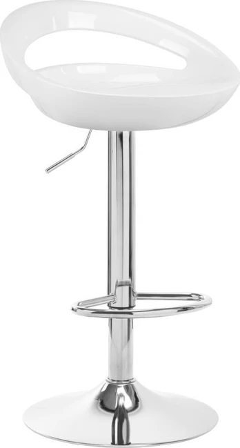 Baro kėdė LUPUS ECO LEATHER CHROME WHITE