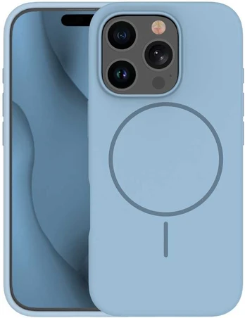 Dėklas Telforceone Silicone Thin Mag case for iPhone 17 Air light mėlynas