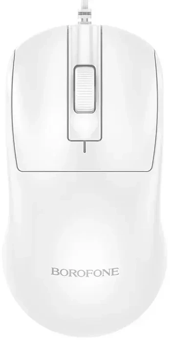 Borofone Computer pelė BG19 Moda su laidu baltas