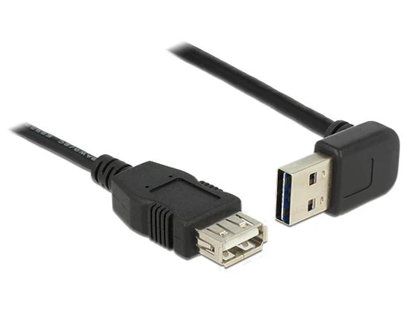 Delock Verlängerungskabel USB 2.0 Typ-A gewinkelt > USB 2.0 Typ-A juodas 2m