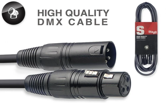 DMX kabelis Stagg SDX5-3, 5m