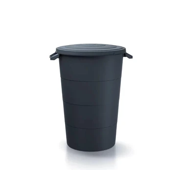 KEDEN SMOOTH BASKET - BLACK RECYCLING* | Sourcing