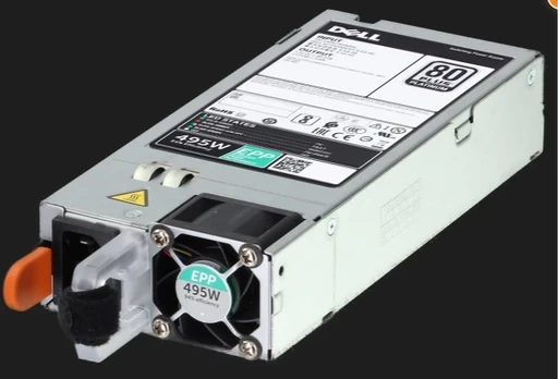 Dell 495 watt Power Supply (1+0), Single, Hot-plug