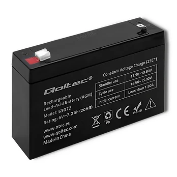 QOLTEC Baterija AGM 6V 7.2Ah