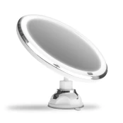 Gillian Jones - Suction Cup Mirror w. Adjustable LED Light, Touch Function & 5x Magnification kaina