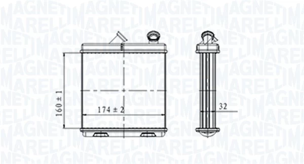 MAGNETI MARELLI 350218465000 Interior heater radiator