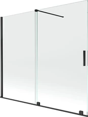 Vonios sienelė Mexen Velar II, 180 cm x 150 cm, juoda