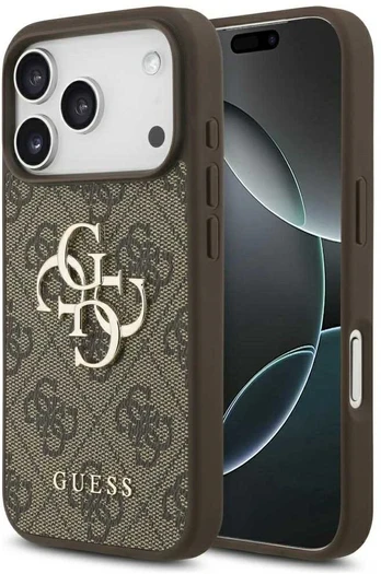 Dėklas Guess 4G Big Logo do iPhone 17 Pro ruda