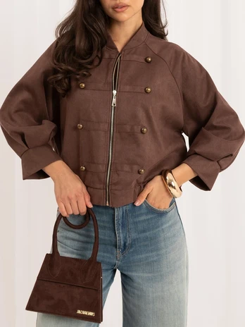 Italy Moda Striukė-MI-KR-3546.65-ciemny bezowy