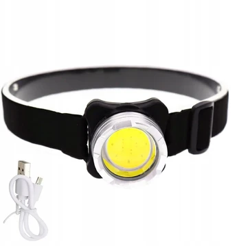 Priekinis žibintas Cob Led, įkraunamas per Usb