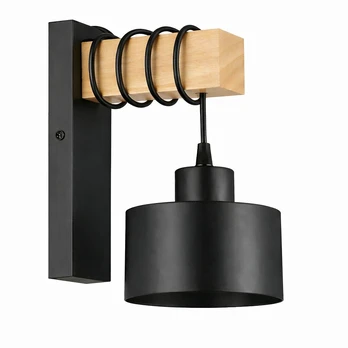 ATL ZD192 Lampa ścienna drewno juoda
