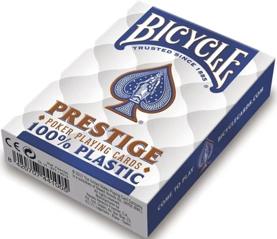 Bicycle - Mėlyna Prestige 100% Plastic kortos
