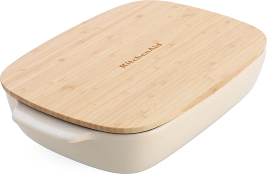 Kitchenaid - Large Baker with Lid - Almond Cream