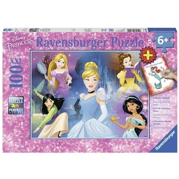 Disney's Charming Princess 100 Piece Puzzle + booklet - RAVENSBURGER dėlionė