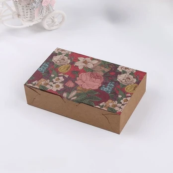 kraft dovanų dėžutės, 20 vnt., 18,2*12cm