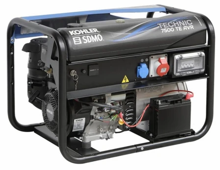 Generatorius trifazis TECHNIC 6,5 kW 7500TE AVR C5, SDMO