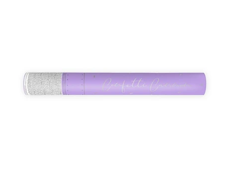 Party Deco Confetti cannon, sidabrinis, 40 cm