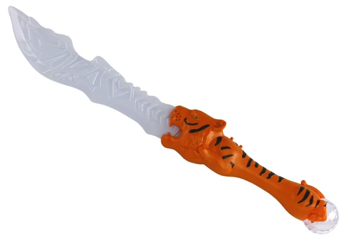 Lean Lightsaber, Tiger-Shaped Handle, Oranžinis