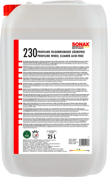 Automobilinis valiklis SONAX, ratlankiams, 25 L