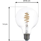 LUUMR Smart LED E27 G95 4,9 W skaidrus ZigBee Hue