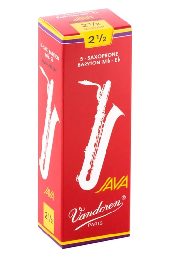 Liežuvėlis baritono saksofonui Vandoren Java Raudona SR3425R Nr. 2.5