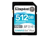KINGSTON 512GB SDXC Canvas Go Plus 170R