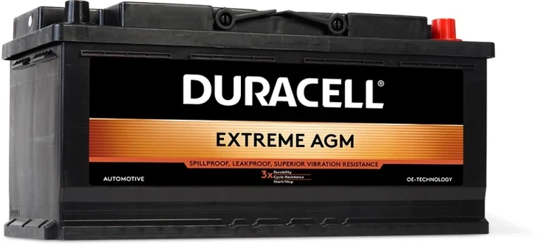 Akumuliatorius AGM Duracell Extreme 105Ah 950A 12V Start Stop