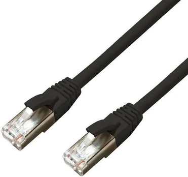MicroConnect CAT6A S/FTP 20m Juodas LSZH