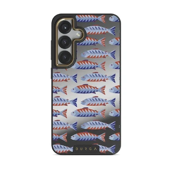 Current - Samsung Galaxy S25 Case, Elite Mirror Dark (Magnetic) / Gold