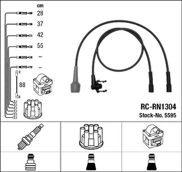 NGK 5595 Uždegimo laido komplektas