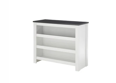 Virtuvės spintelė Imv Sherwood, 130 cm, balta/pilka