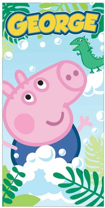Astley Baker Davies Peppa Pig George microfibre beach towel