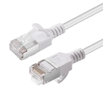 MicroConnect CAT6A U-FTP Slim, LSZH, 2m Network Cable, Baltas