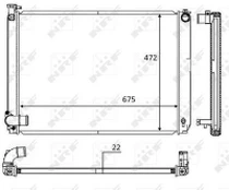 Variklio radiatorius NRF NRF 58604